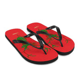 Printed Happy Christmas Plaid Buck Deer Flip-Flops, Flip Flops, $ 30.95, A Moment Of Now™